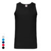 Tanktop fra Fruit of the Loom – klassisk pasform med rund hals og solid bomuld. sort
