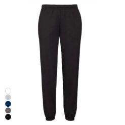 Fruit of the Loom joggingbukser med elastik ved anklerne– loose fit, sort