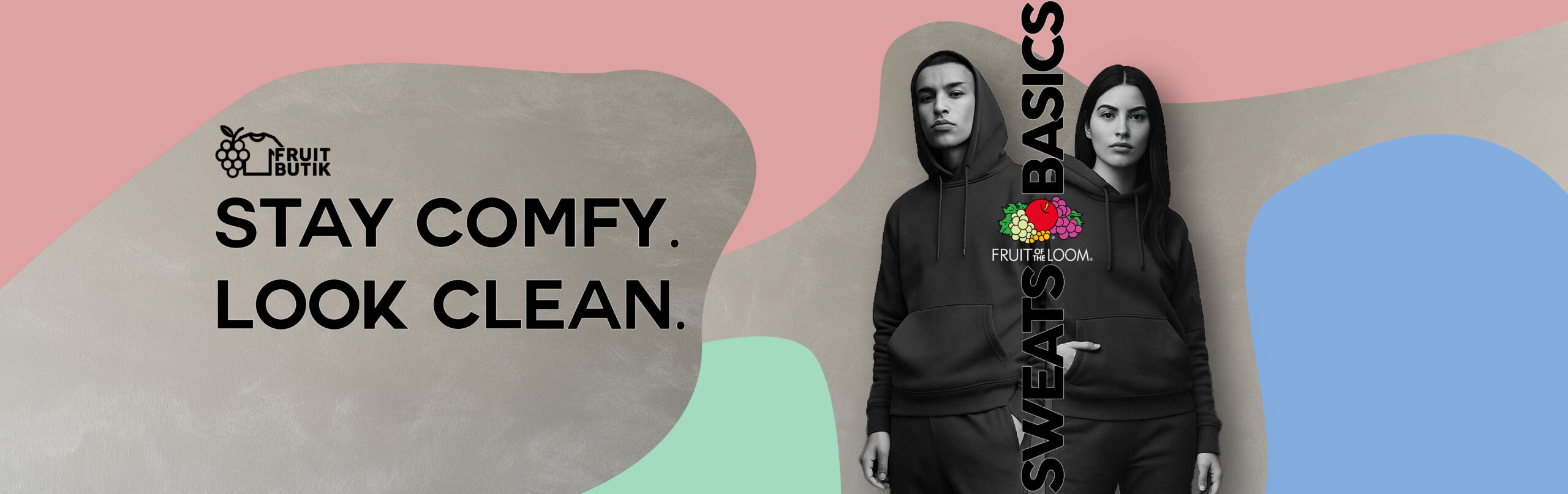 Fruit of the loom, cool, banner, models, joggingtøj