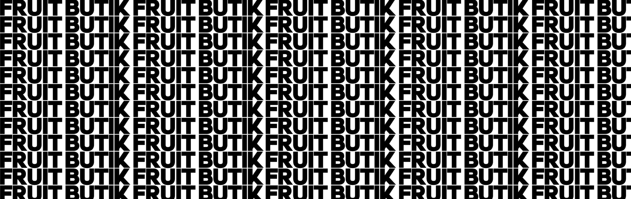 Fruit Butik tekst logo