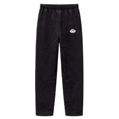 Limited edition Fruit of the Loom joggingbukser uden elastik ved fødderne– sweatbukser med åbne ben og sidelommer, lille logo. sort